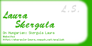 laura skergula business card